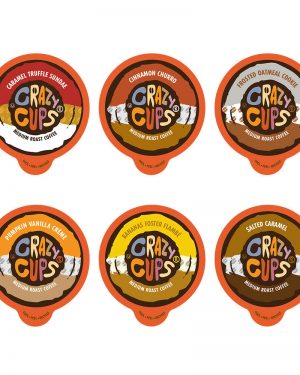 24-count Crazy Cups Flavored Coffee Single Serve Cups for Keurig K Cups Sampler