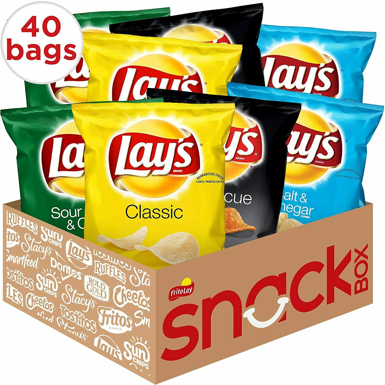 Lay's Potato Chip Variety Pack, 40 Count